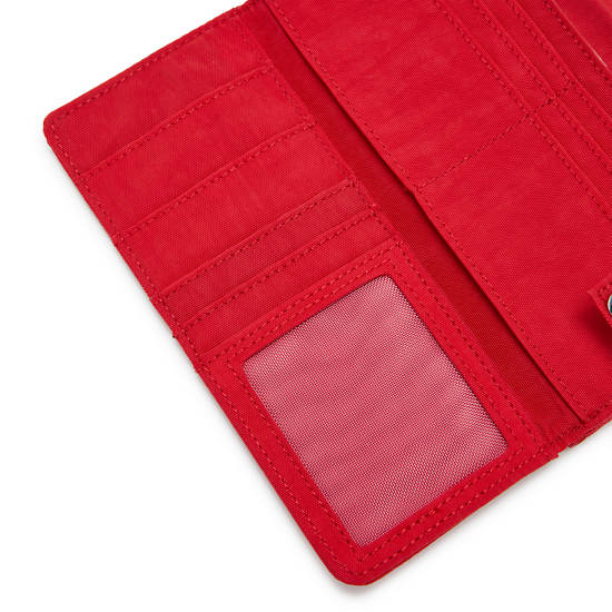 Kipling Money Land Snap Wallet Wallets Red Rouge | AU 2193GS